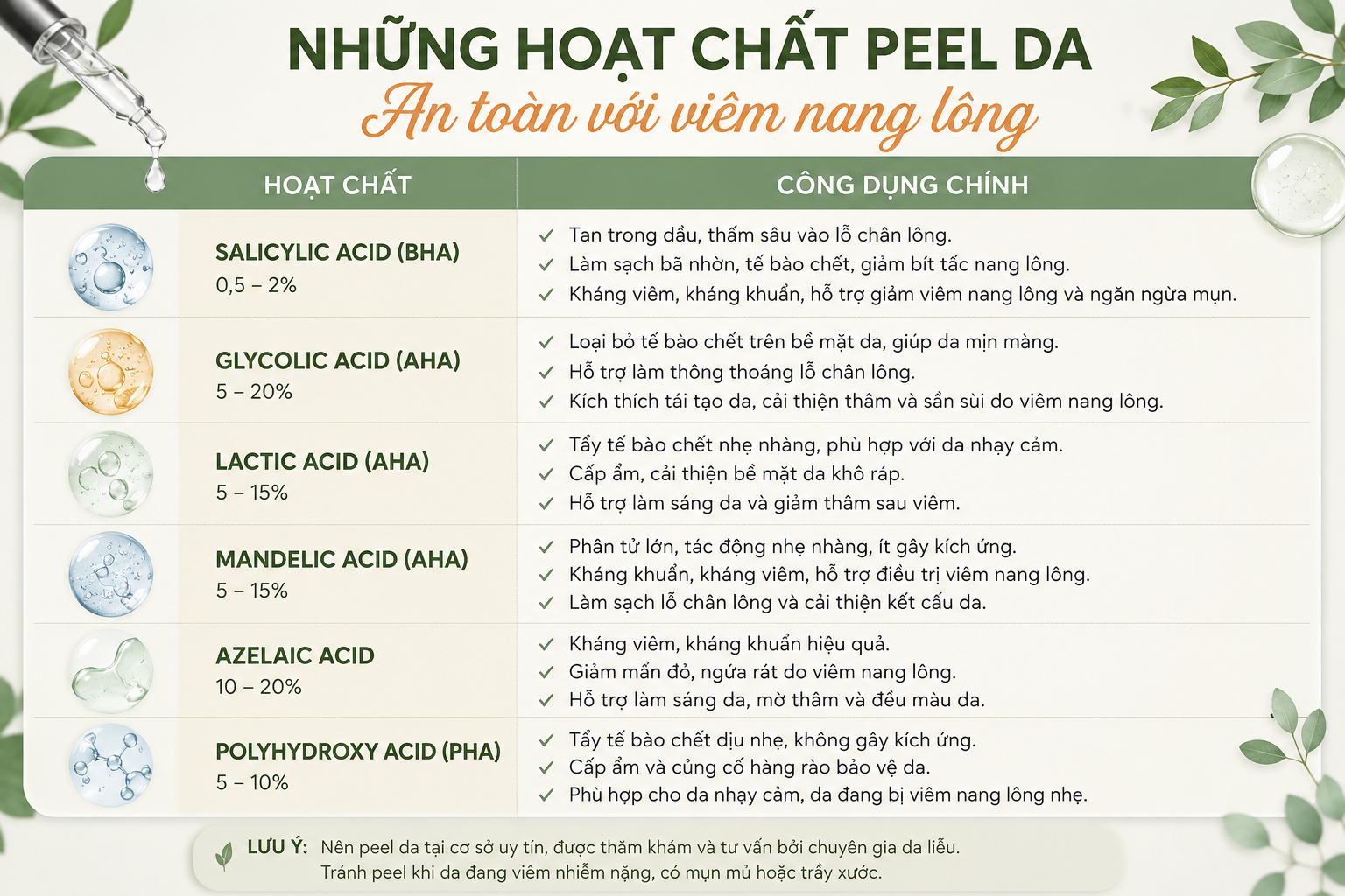 Bị viêm nang lông peel da được không? Bác sĩ giải đáp 